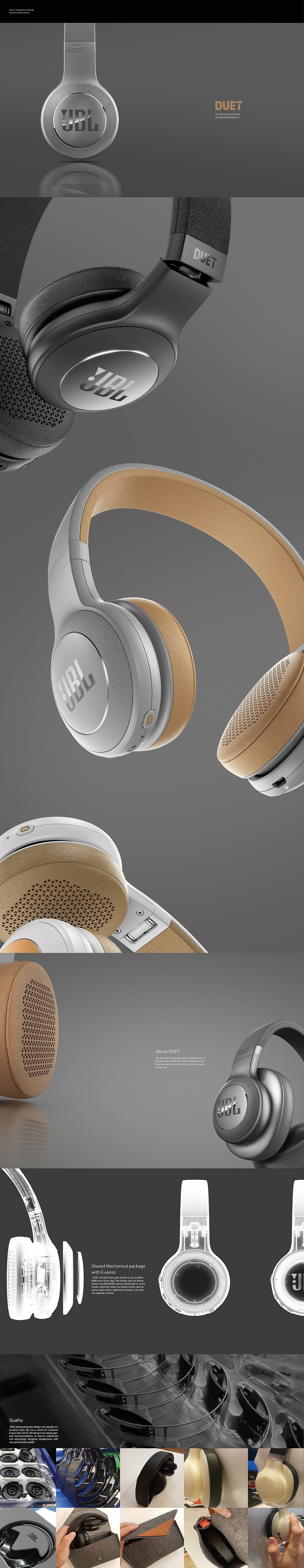 duet，pretty，Wireless Bluetooth headset，General image，industrial design，